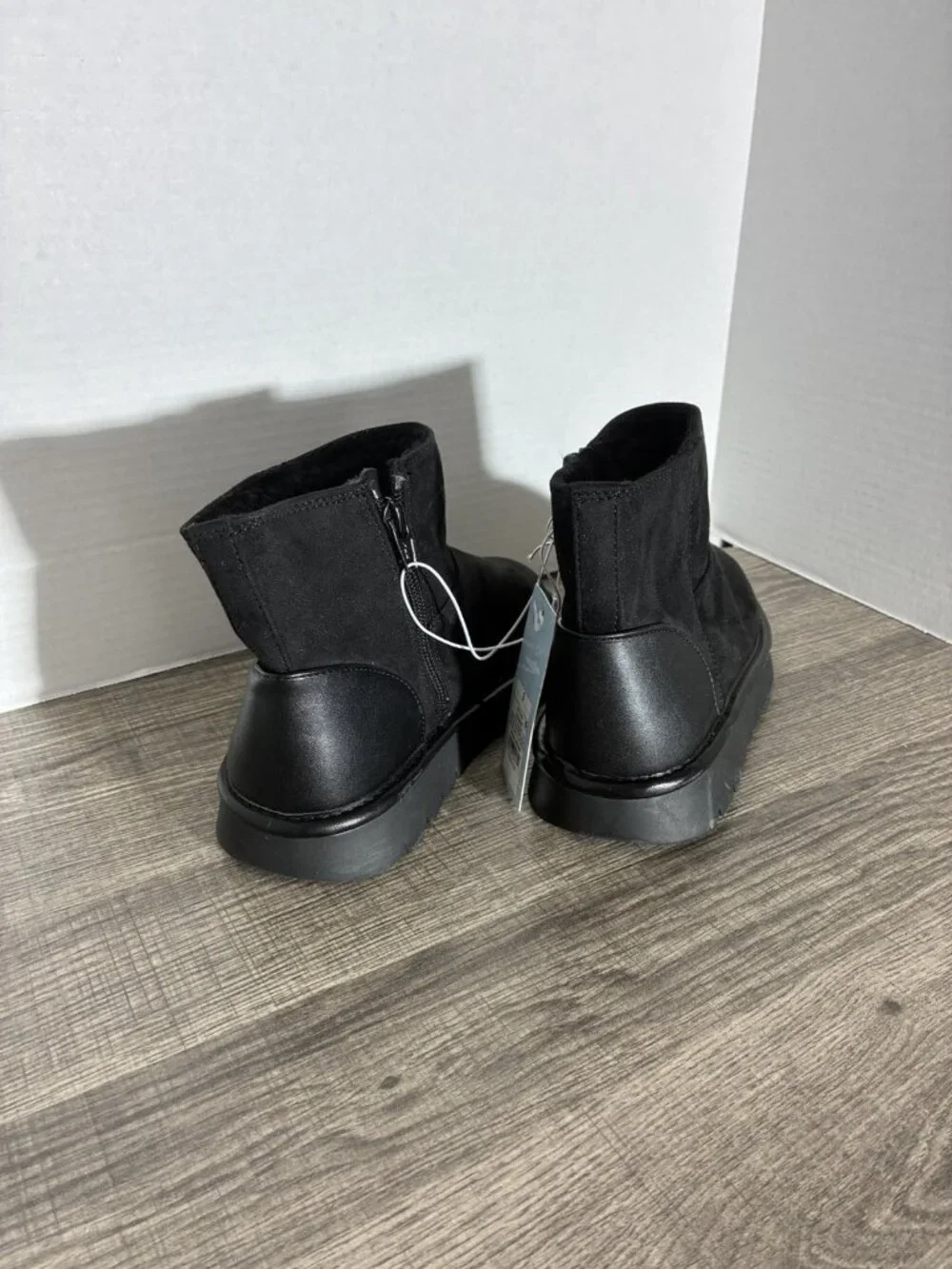 Cat And Jack Girls Black Honor Flux Boots, Size US 3, New